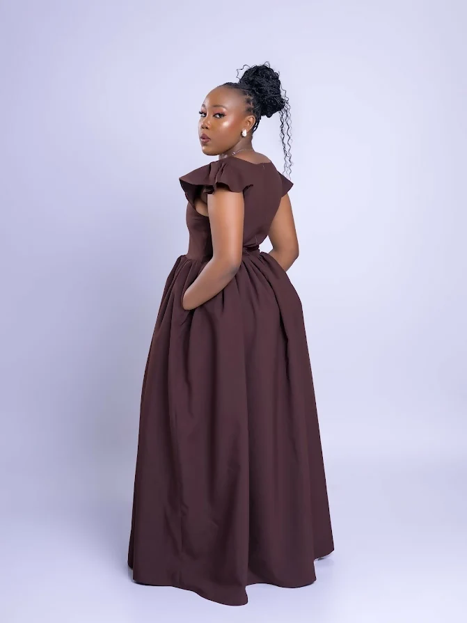 Vintlyne Maya Sunny Dress - Brown