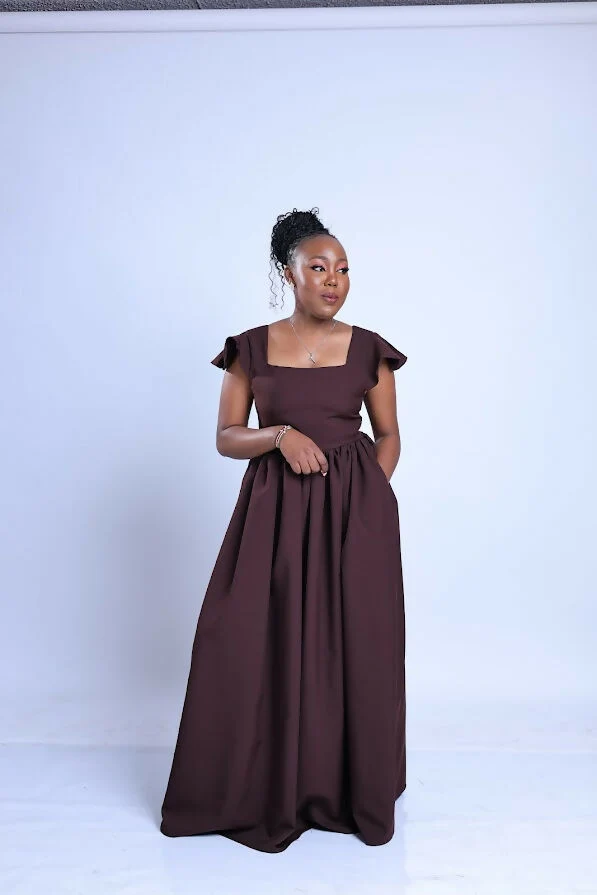 Vintlyne Maya Sunny Dress - Brown