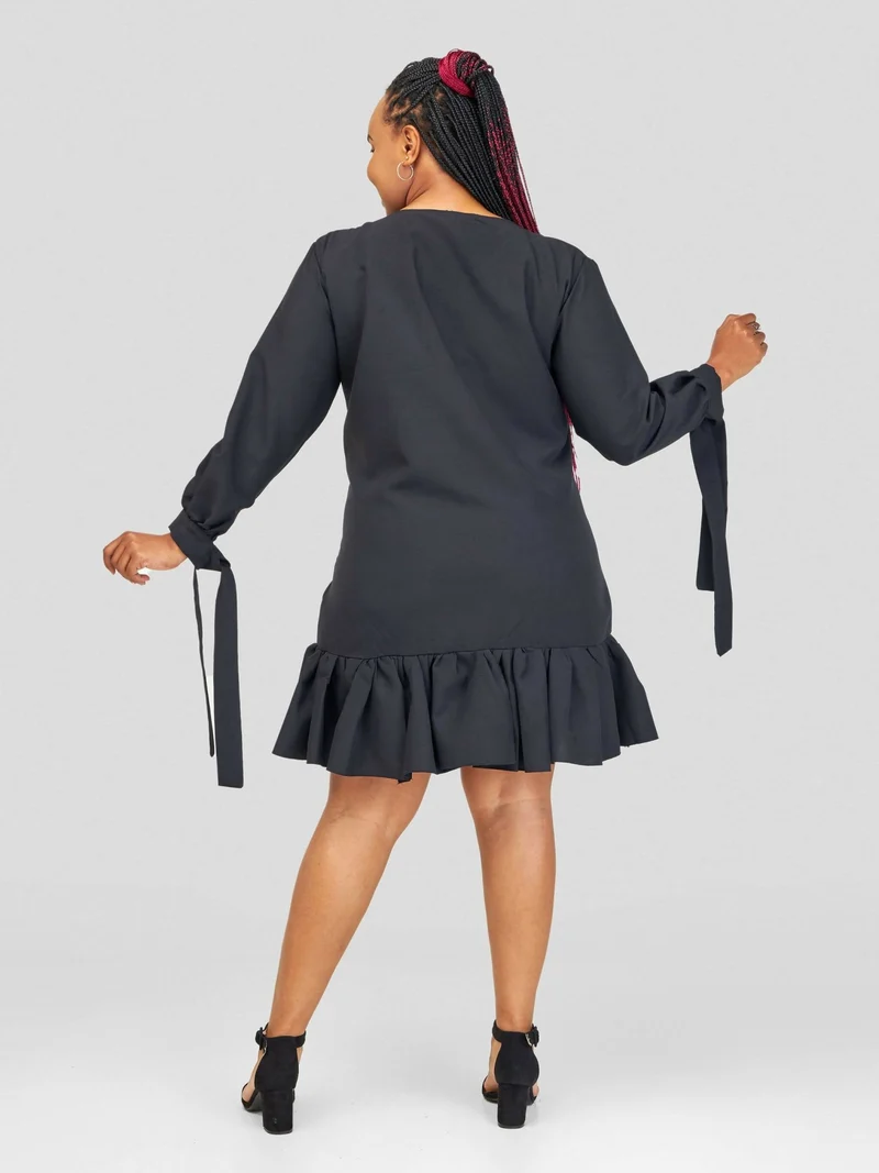 Vintlyne Shira Shift Dress - Black
