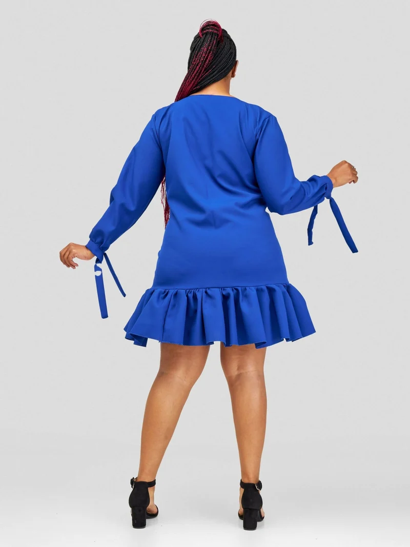 Vintlyne Shira Shift Dress - Royal Blue