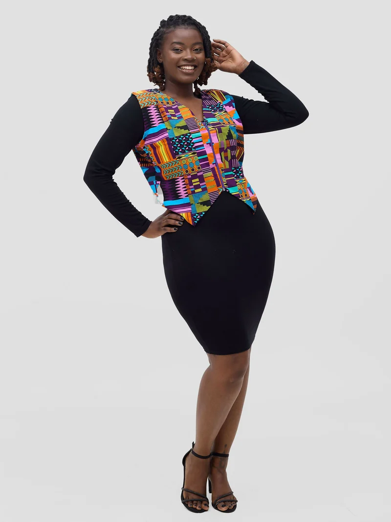 Gravio Fashions Nyota Vest Top - Kente Print