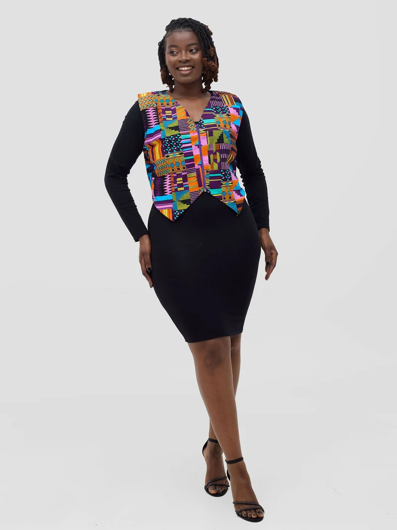 Gravio Fashions Nyota Vest Top - Kente Print