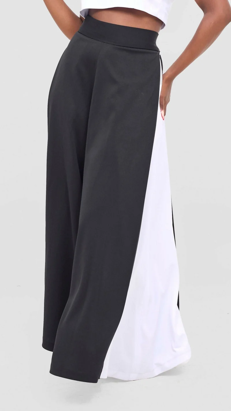 V-LUX Lavish Babe Palazzo Pant - Black / White