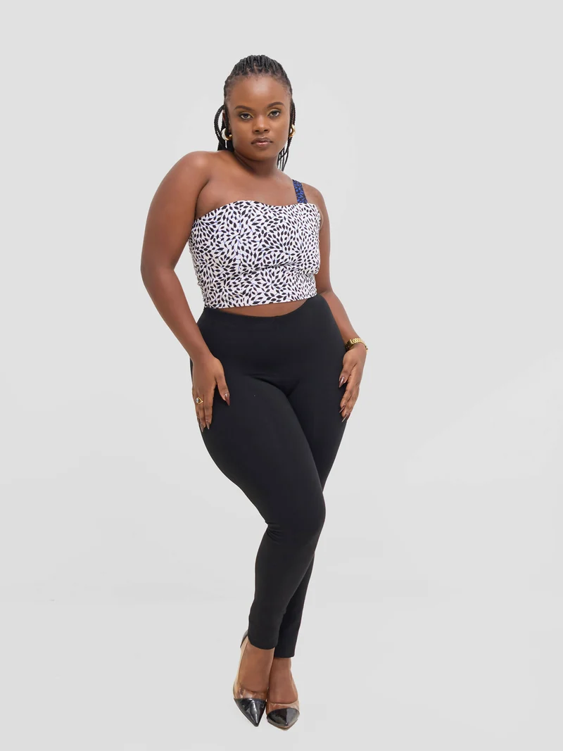 Gravio Fashions Keru Top - White / Black