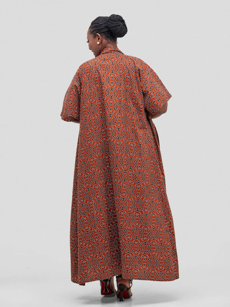 Simbaress Tamu Long Kimono - Brown