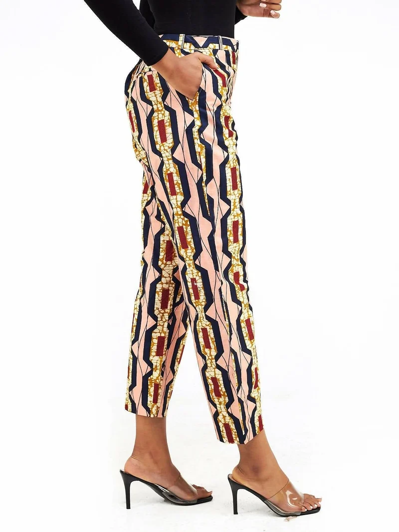 Simbaress Lale Pants - Peach / Multicolor