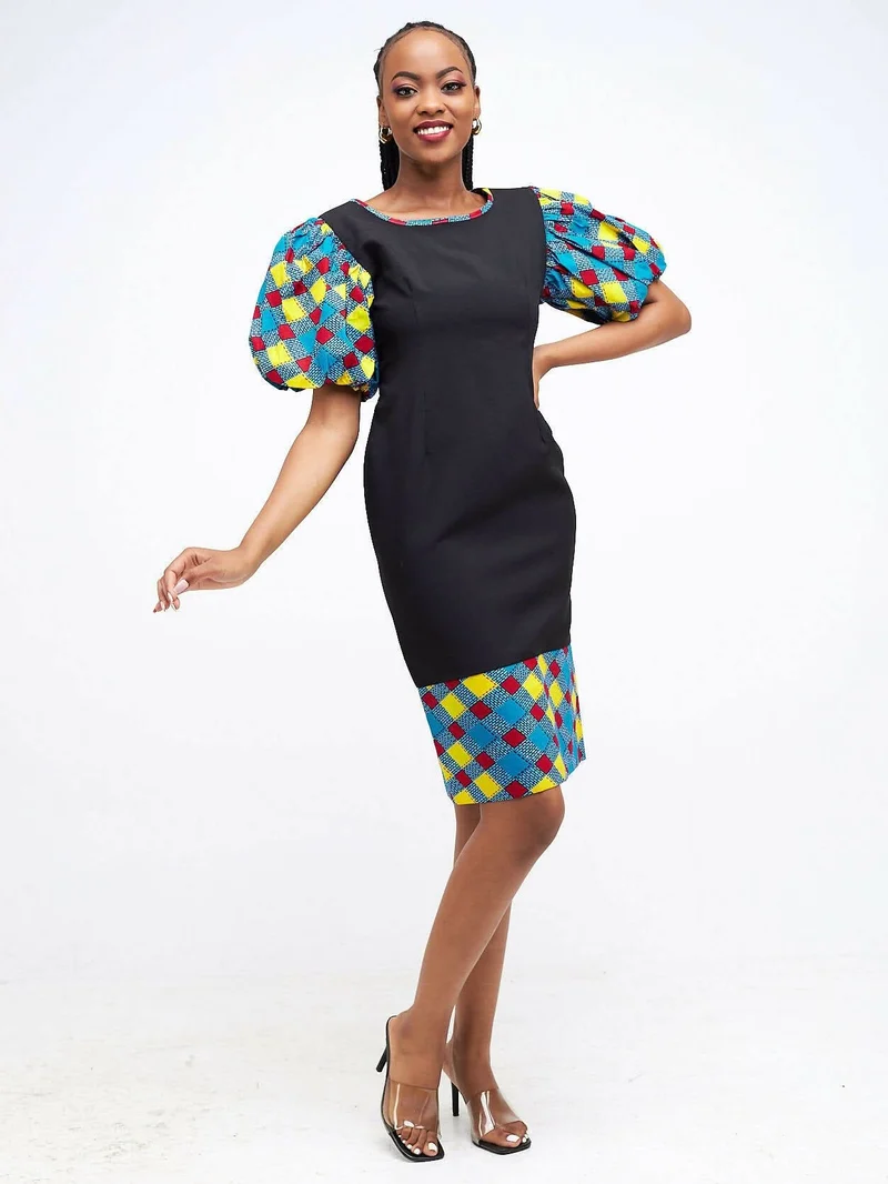 Simbaress Lulea Dress - Black / Blue