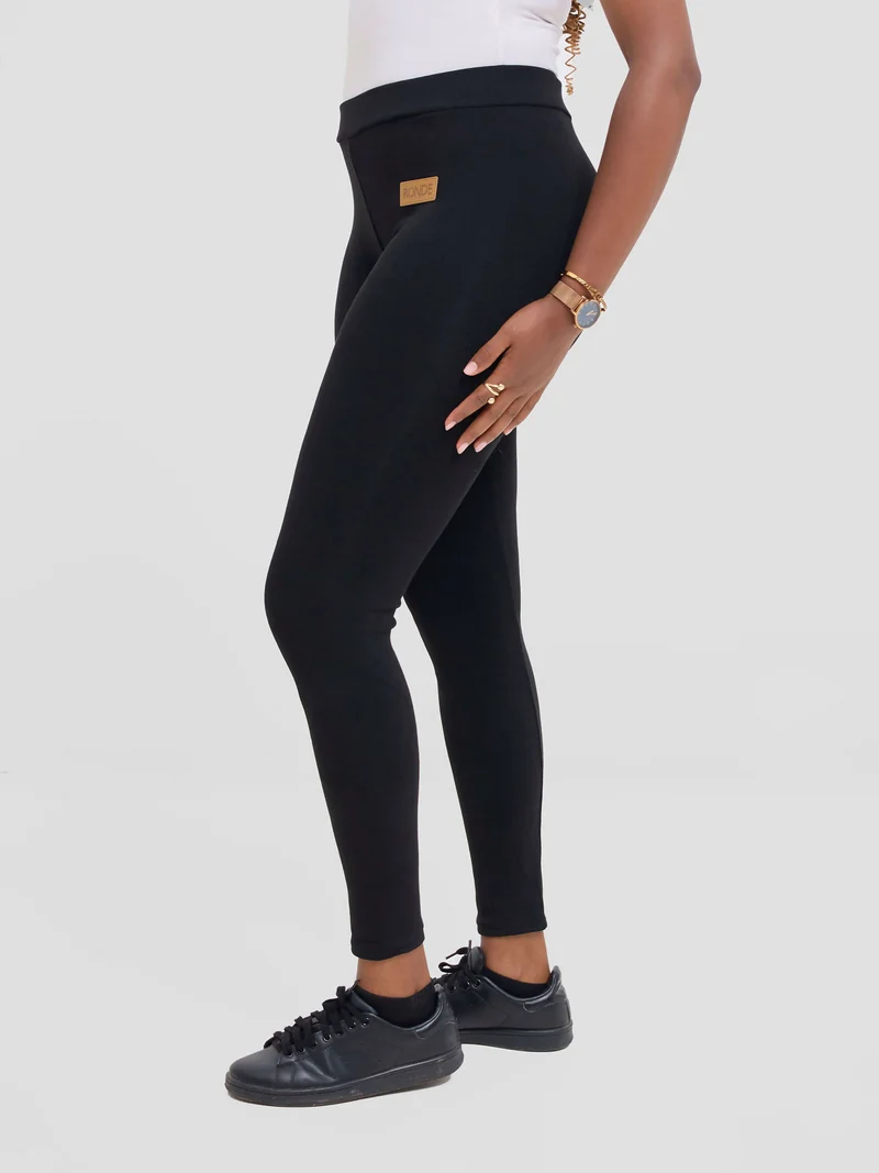 Stylish Sisters Ronde Heavy Comfy Tights Leggings - Black