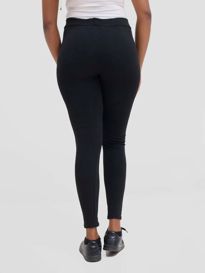Stylish Sisters Ronde Heavy Comfy Tights Leggings - Black