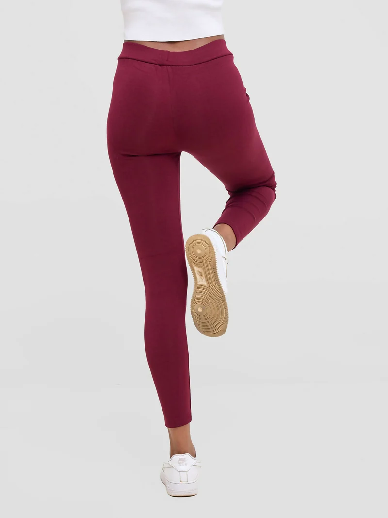 Stylish Sisters Ronde Heavy Comfy Tights Leggings - Maroon