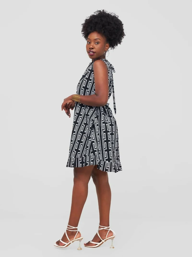 Lokali Dala Dress - Black / White