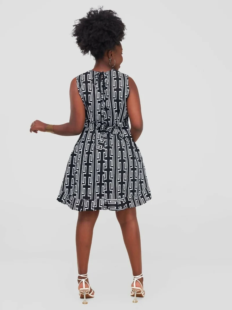 Lokali Dala Dress - Black / White