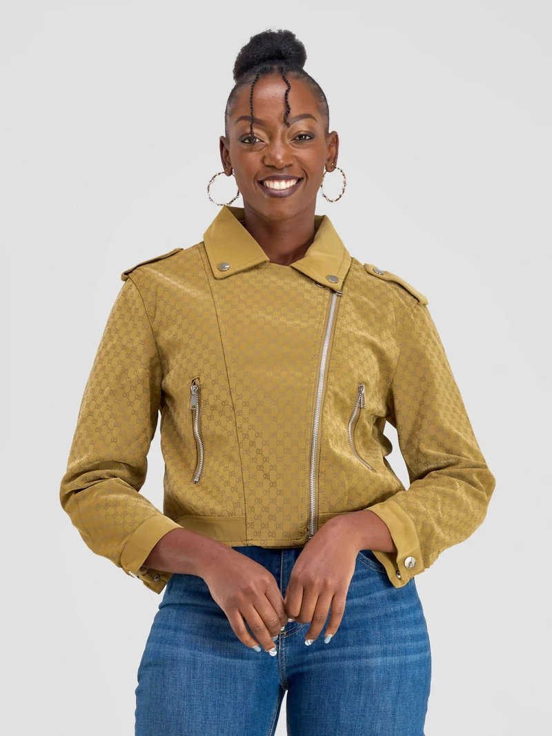 Stylish Sisters Suede Jacket - Beige