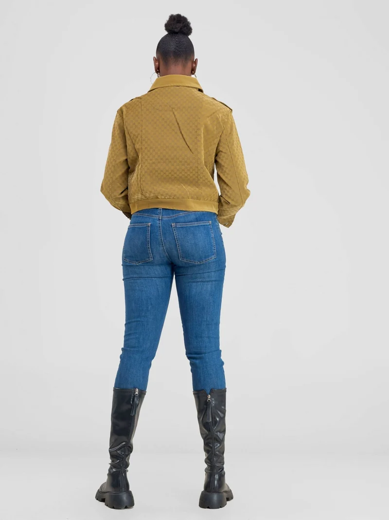 Stylish Sisters Suede Jacket - Beige