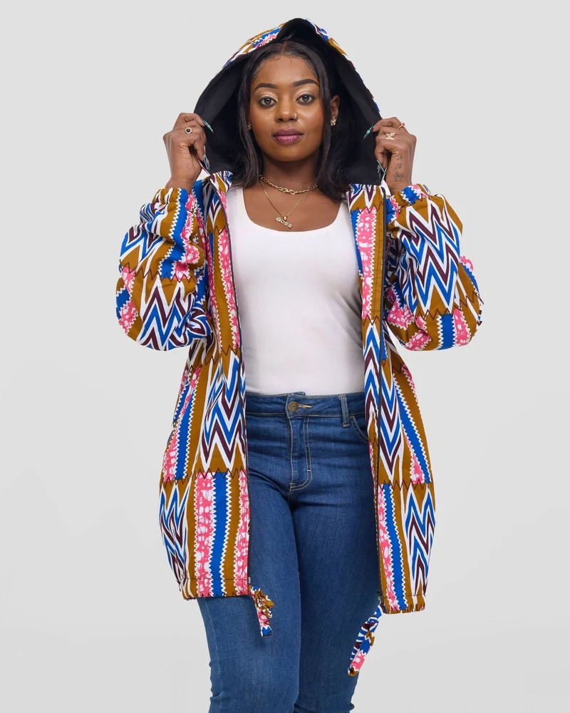 Gravio Fashions Zigzag Bloom Jacket - Pink