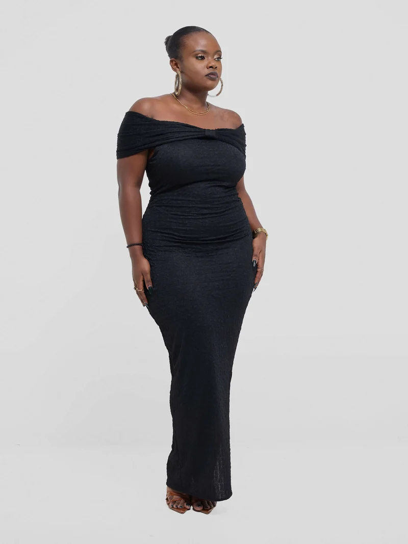 Silk House Collection Elora Dress - Black