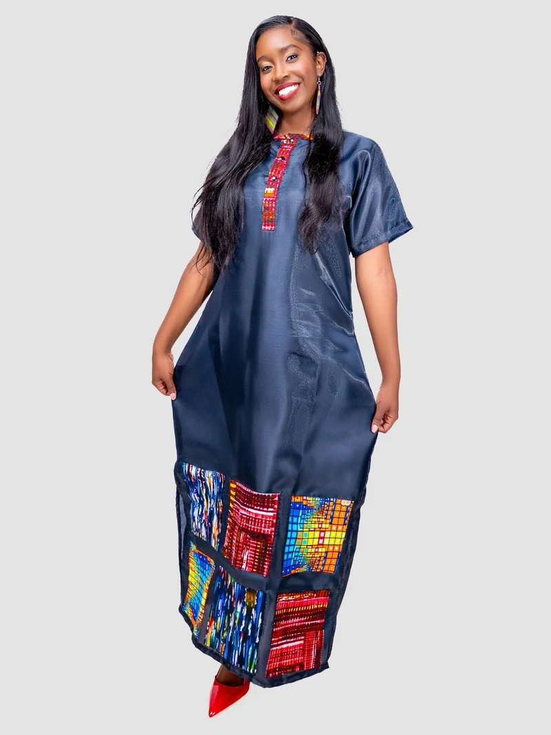 V-LUX Afro To The Core Dress - Black