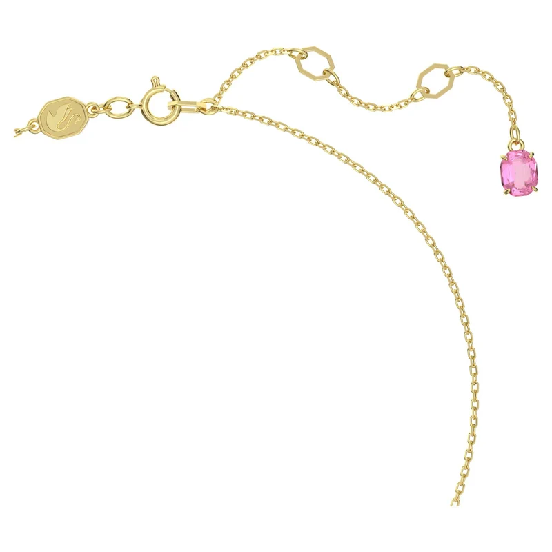 Swarovski Damen Halskette Idyllia Anhänger Blume Klein - Rosa mit Goldlegierungsschicht 5657875