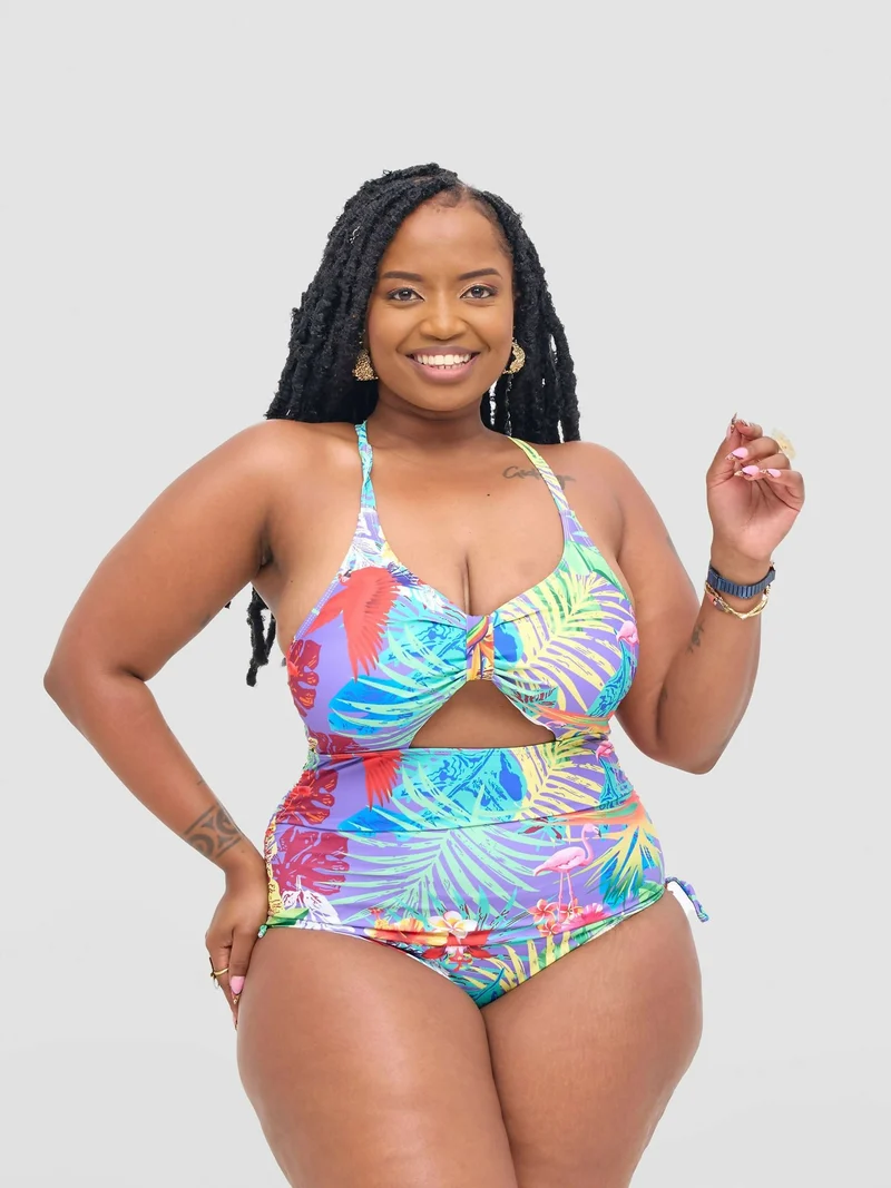 Shells Attic Monokini Swimwear Suit - Purple