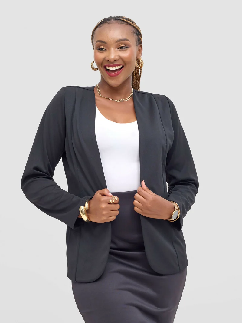 Silver Leaf Official Blazers (Without Collar) - Black