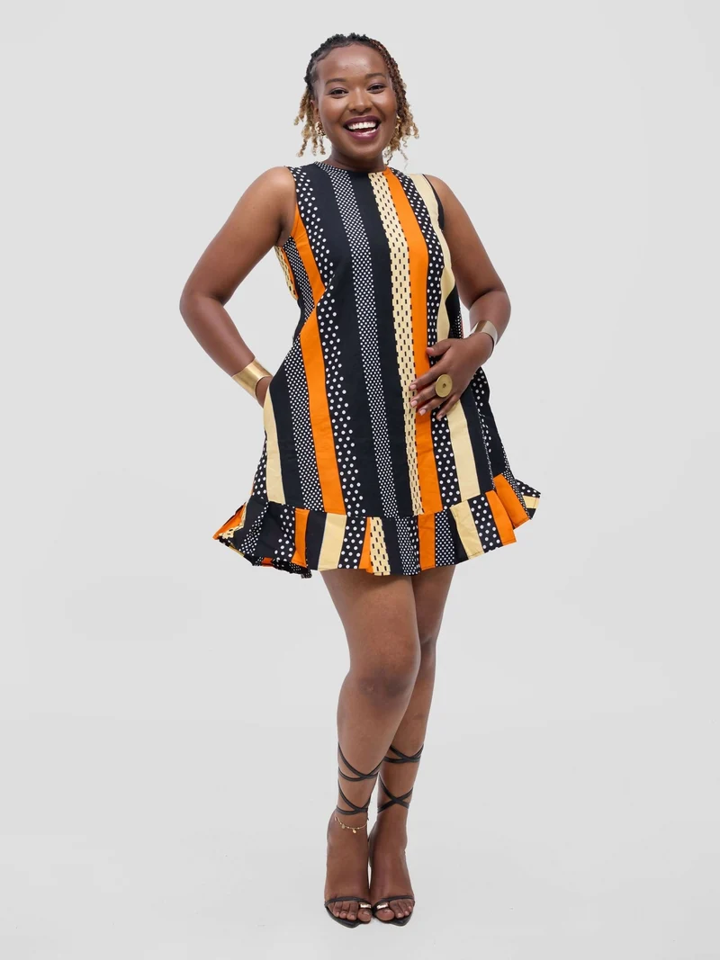 Lokali Dala Shift Dress - Orange