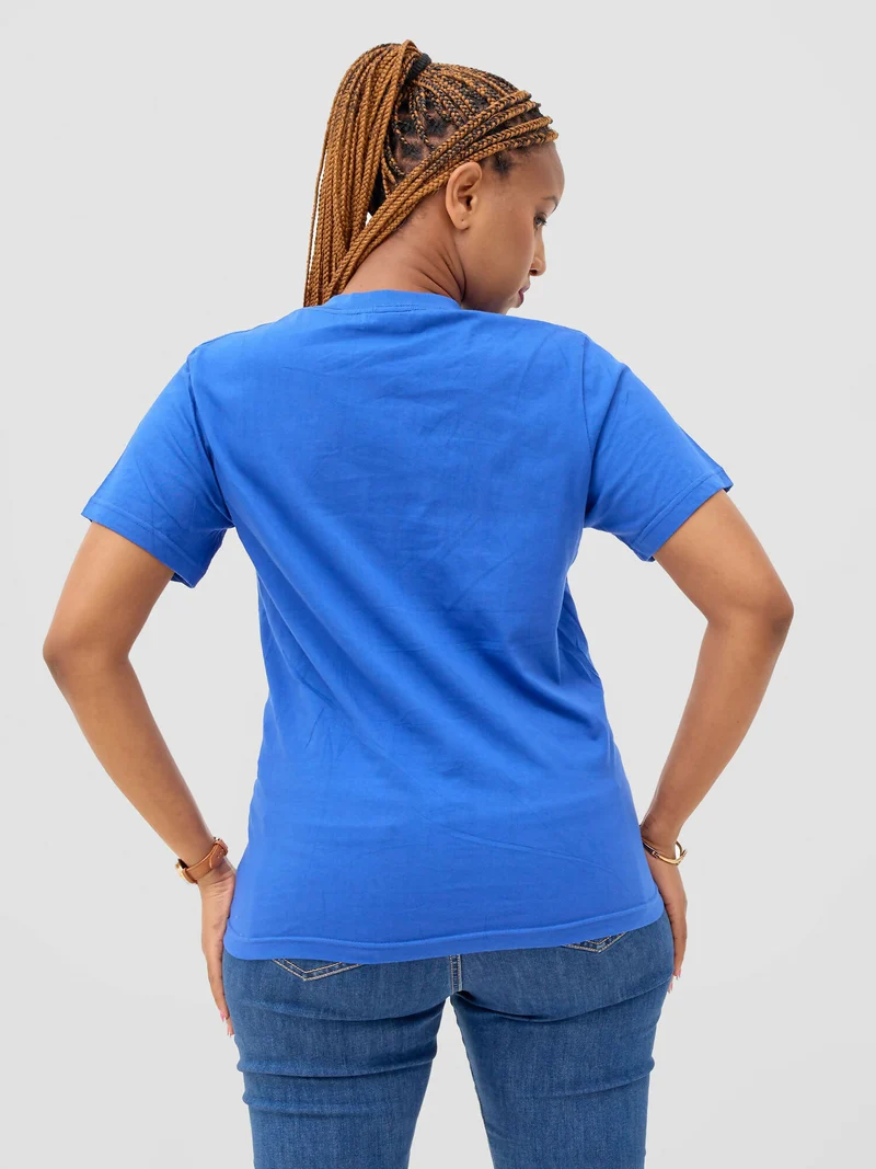 Zuria Fashions Unisex Roundneck T-shirt - Royal Blue