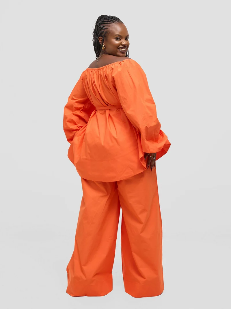 Eyane Africa Mali Two Piece set - Burnt Orange