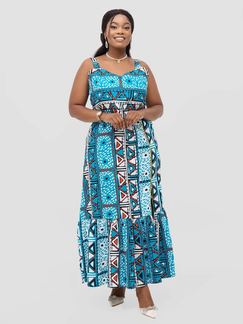 Zari Dress - Blue
