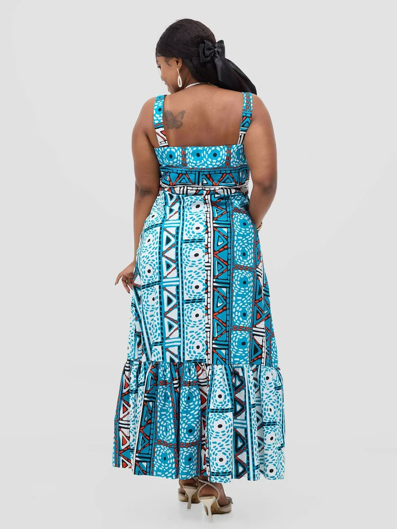 Zari Dress - Blue