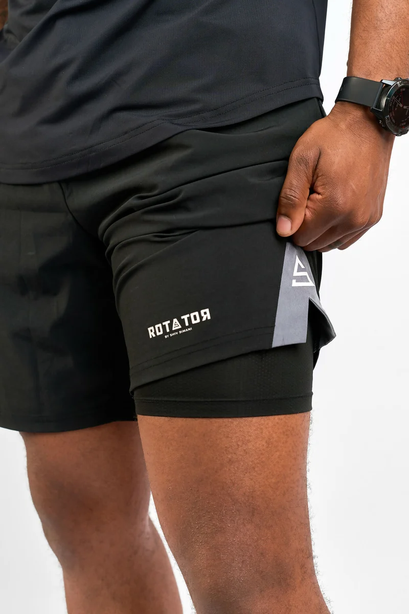 Rotator Active Wear Men's Short - Black