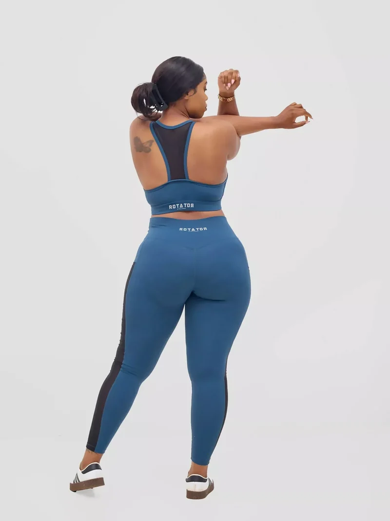 Rotator Active Wear Leggings & Sports Bra Set - Navy Blue