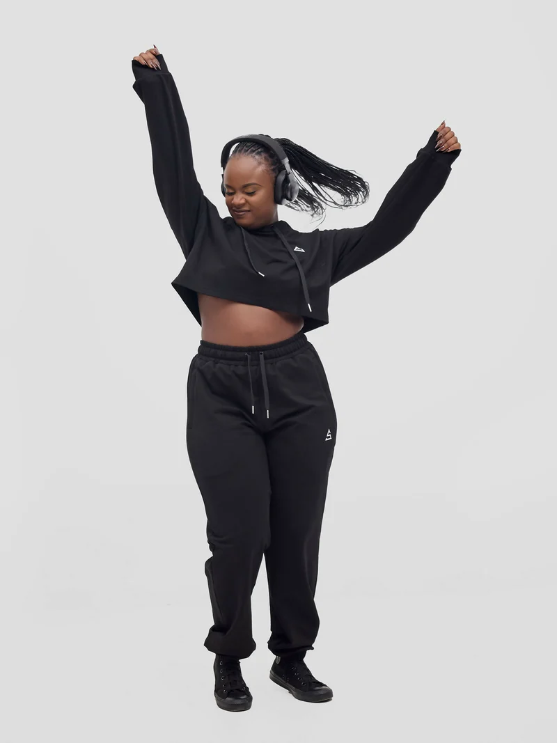 Rotator Active Wear Women's Lifestyle Tracksuit Set - Black