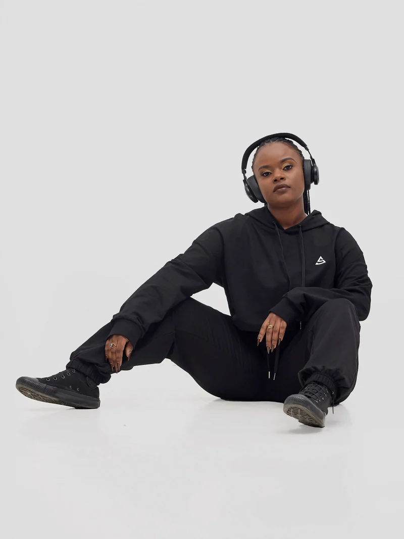 Rotator Active Wear Women's Lifestyle Tracksuit Set - Black