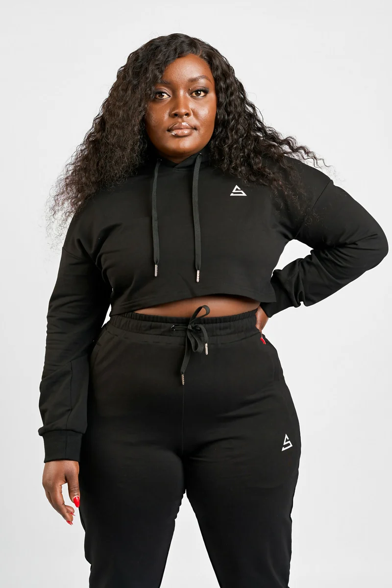 Rotator Active Wear Women's Lifestyle Tracksuit Set - Black