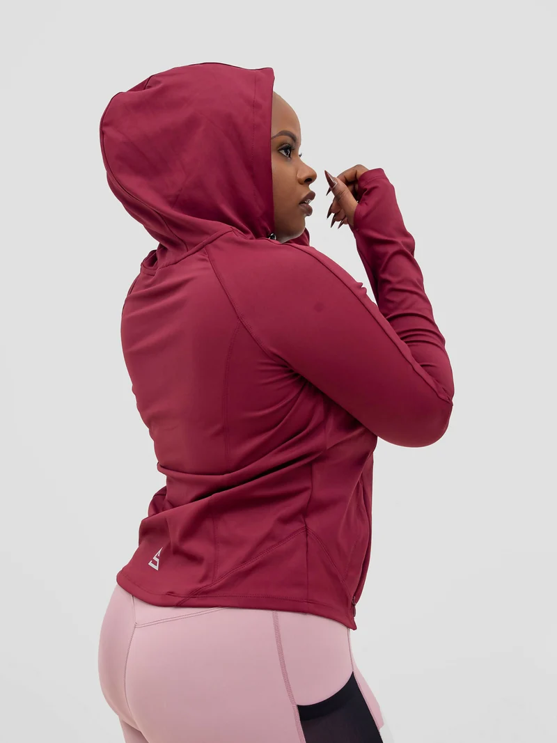 Rotator Active Wear Women's Performance Jacket - Dark Maroon