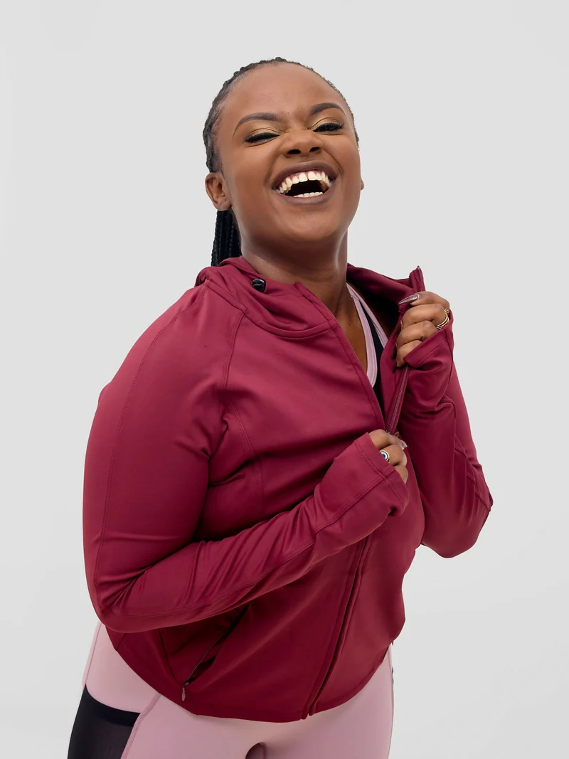Rotator Active Wear Women's Performance Jacket - Dark Maroon