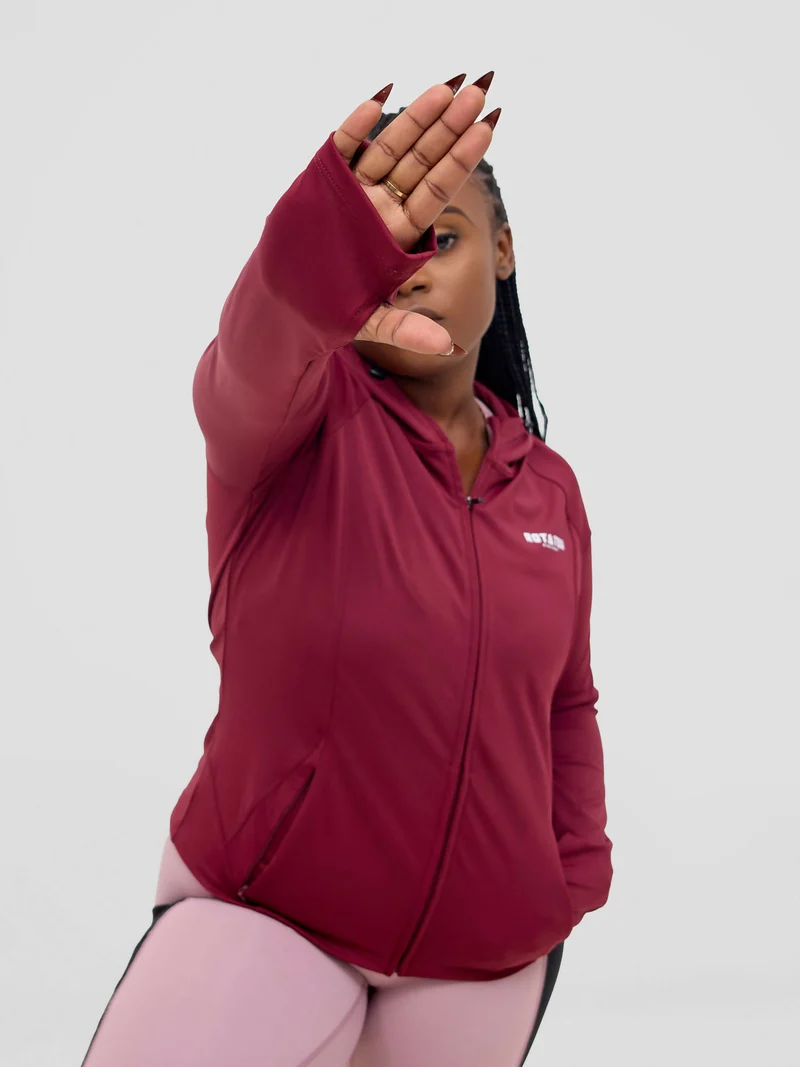 Rotator Active Wear Women's Performance Jacket - Dark Maroon