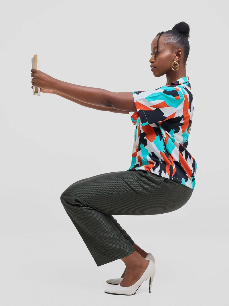 Kalungi Anga Unisex Shirt Top - Multicolored