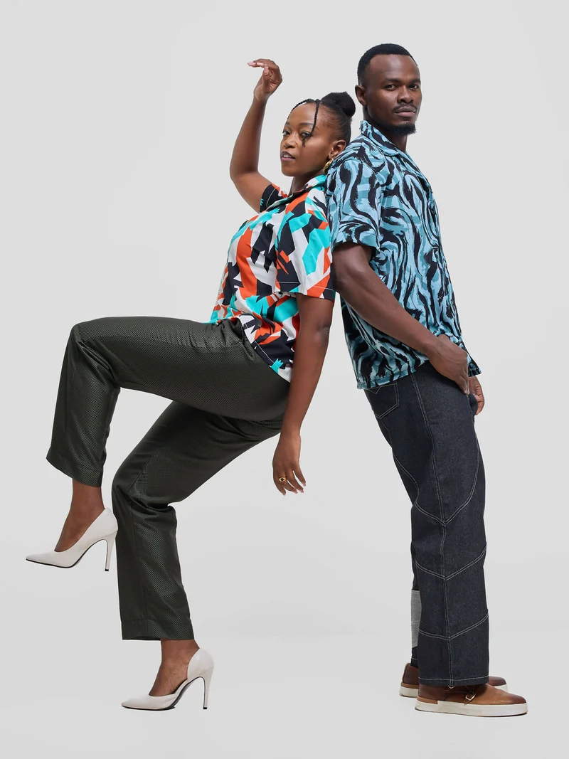 Kalungi Anga Unisex Shirt Top - Multicolored