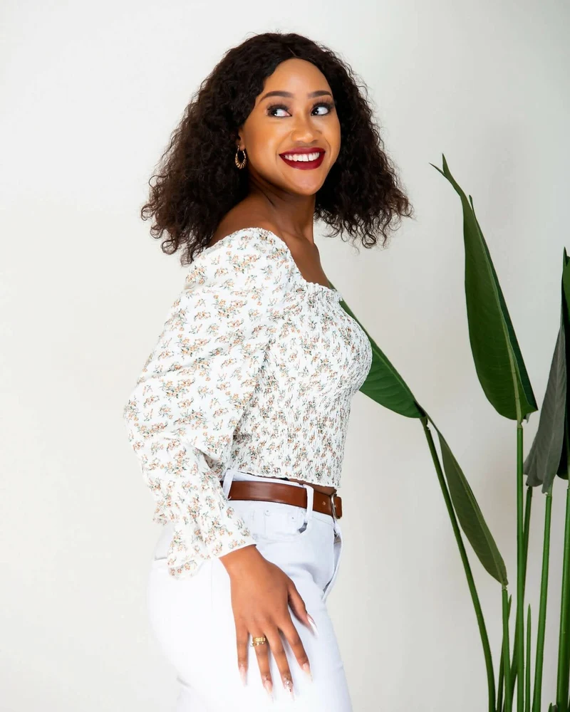 WSC Pambo Nalani Zephie Long Sleeve Crop Top - White