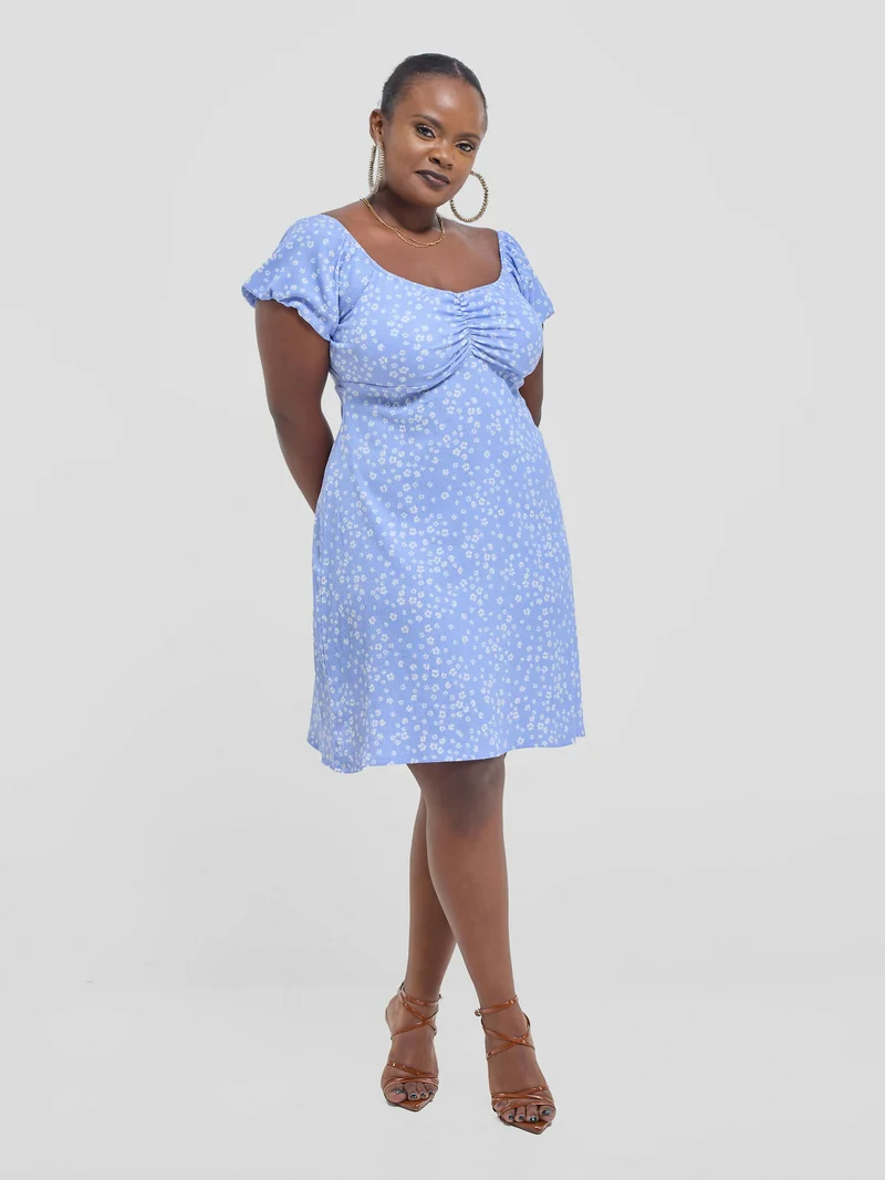 Silk House Collection Arabella Dress - Blue floral