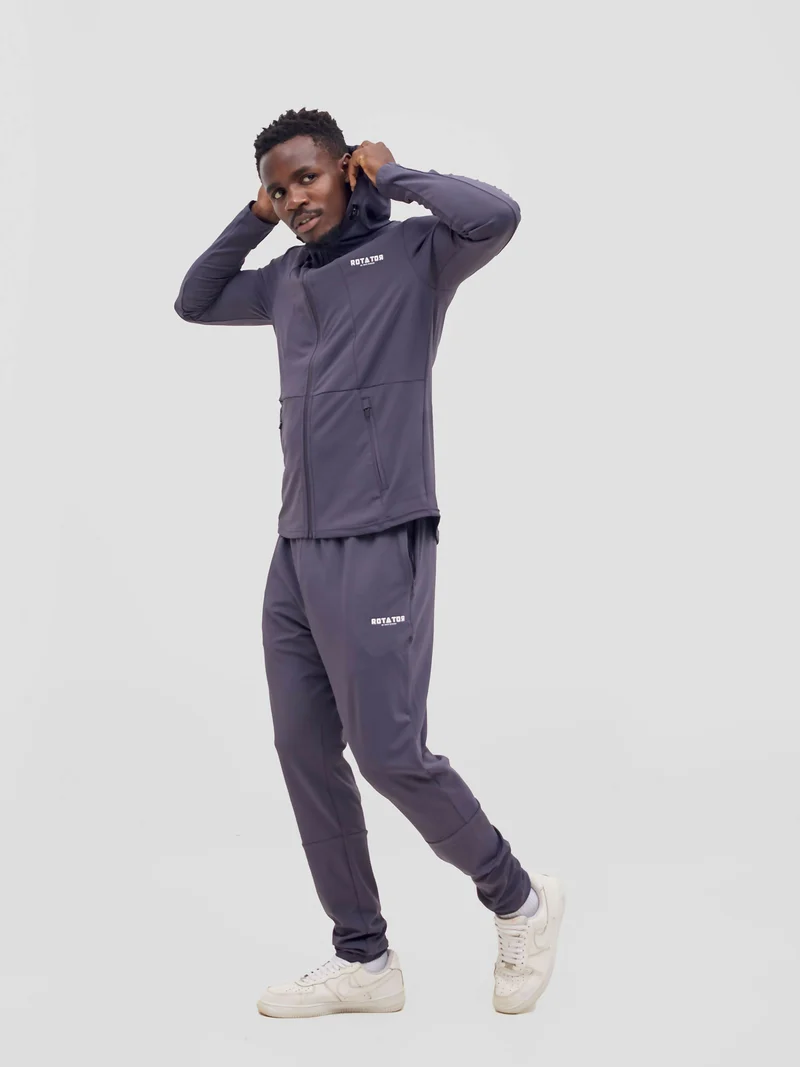 Rotator Active Wear Performance Tracksuit Set - Dark Grey