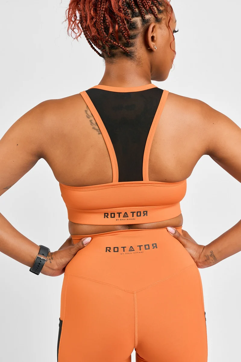 Rotator Active Wear Leggings & Sports Bra - Set - Orange