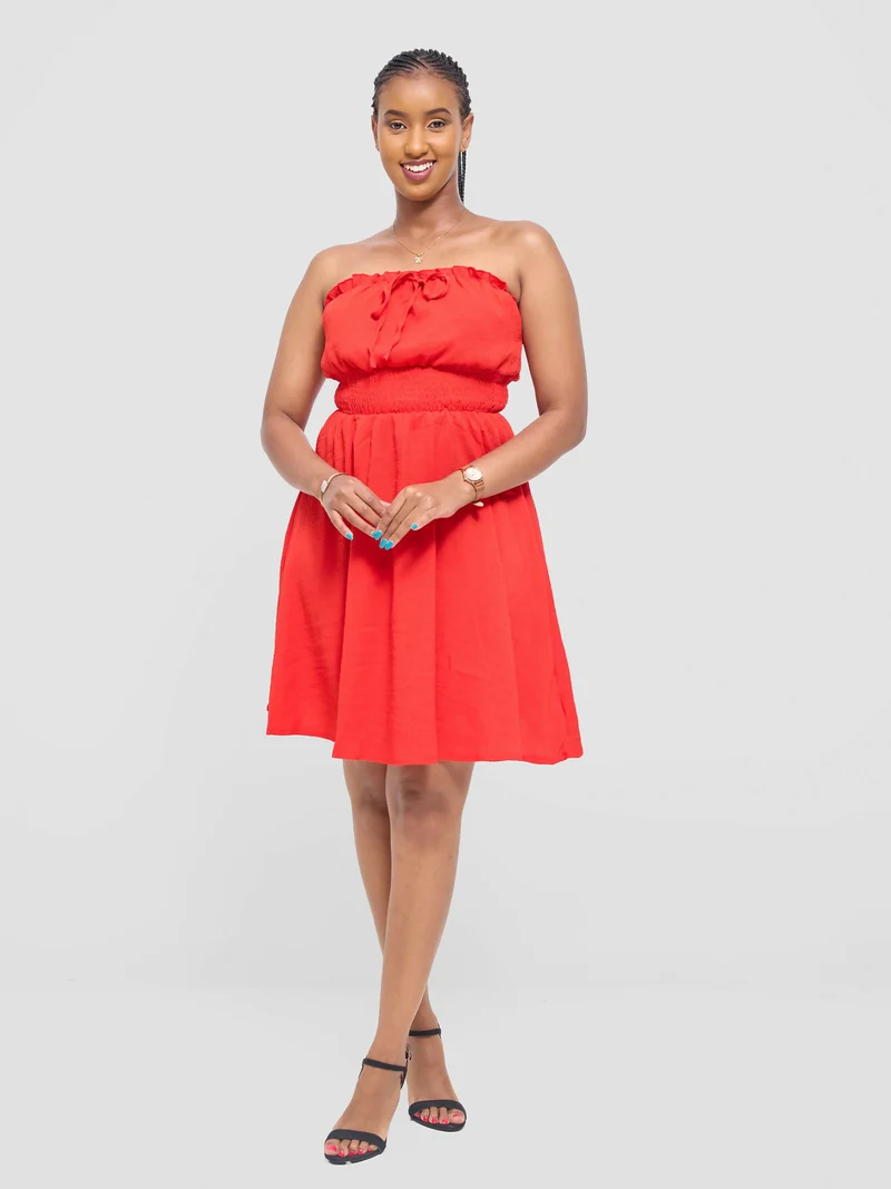 Stylish Sisters Bentah Summer Skater Dress - Red