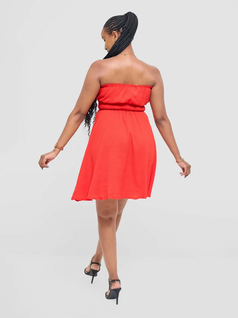 Stylish Sisters Bentah Summer Skater Dress - Red