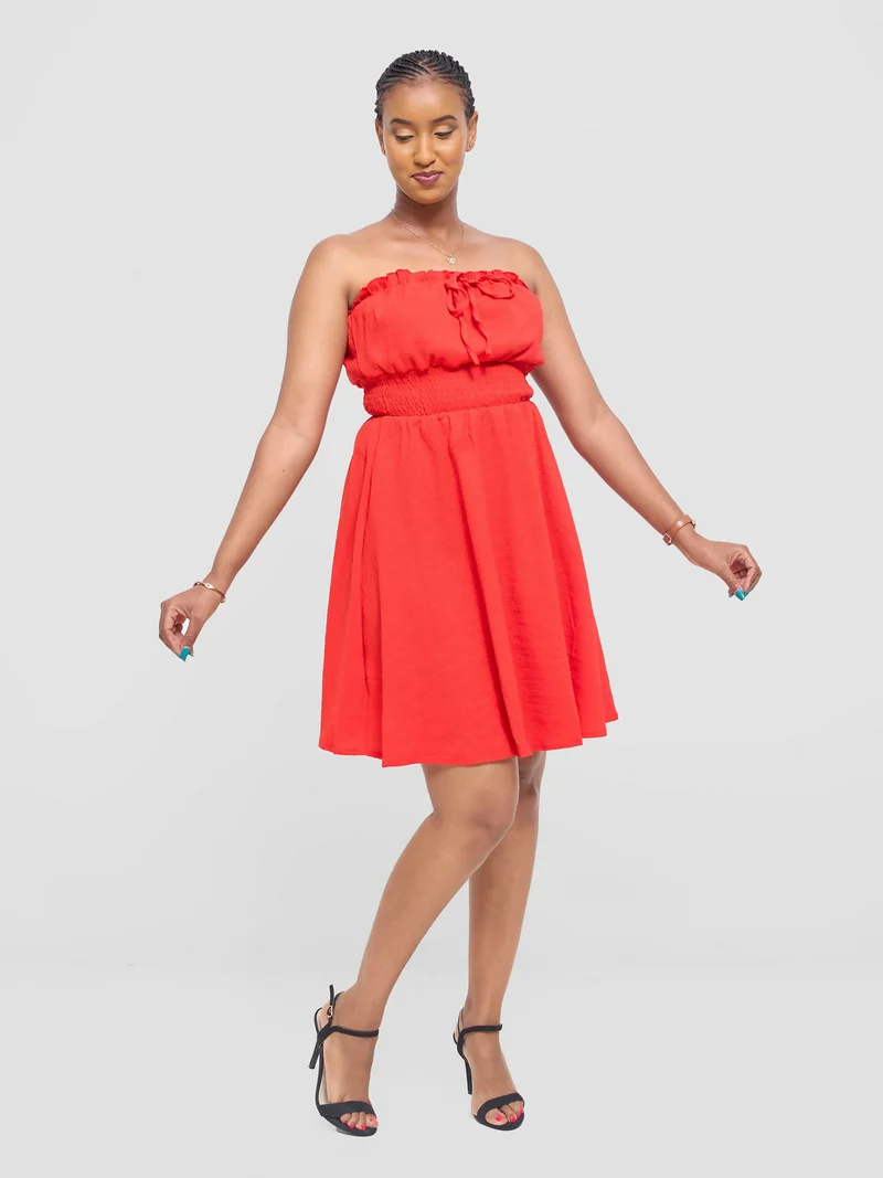 Stylish Sisters Bentah Summer Skater Dress - Red