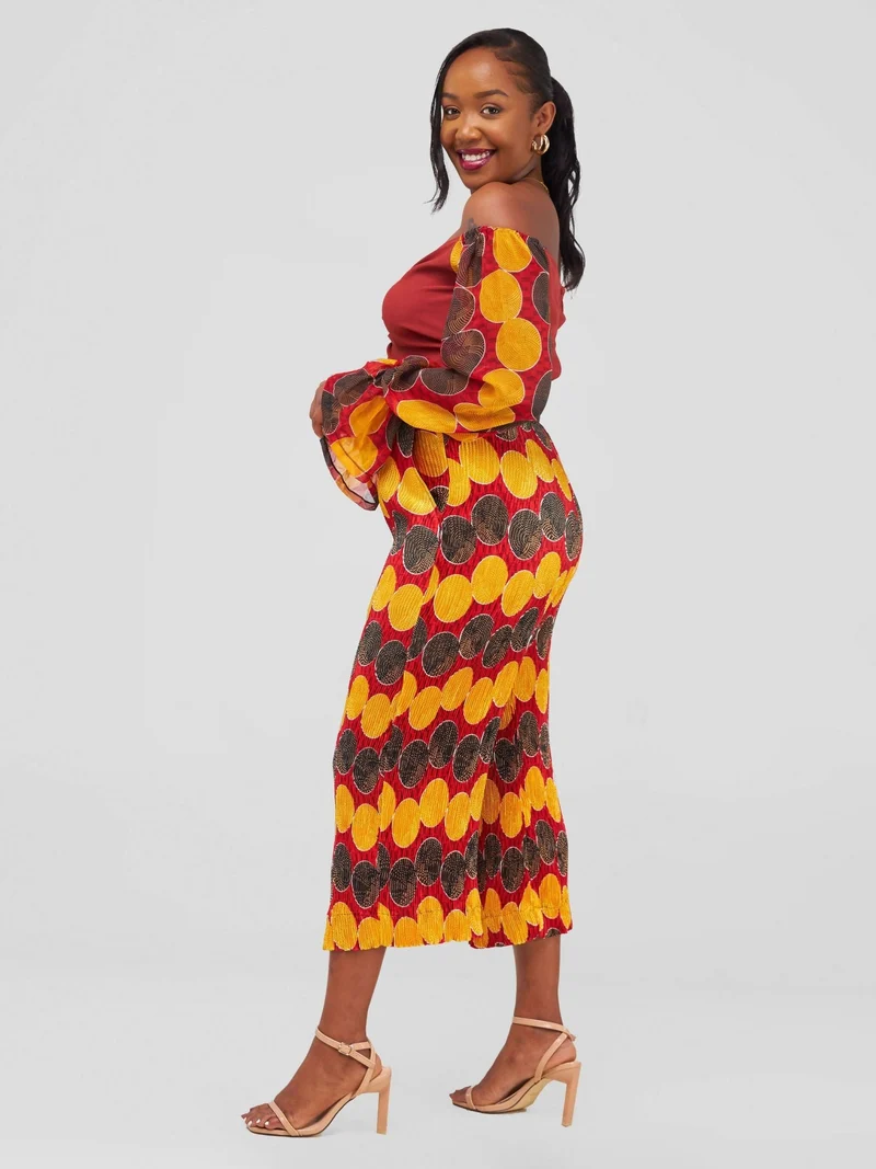 Nefpatra Africa Ankara Jumpsuit - Orange