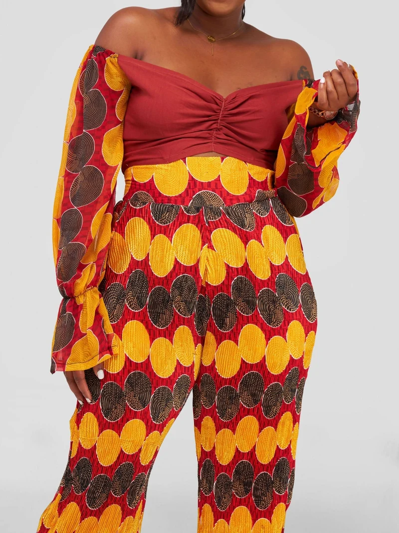 Nefpatra Africa Ankara Jumpsuit - Orange