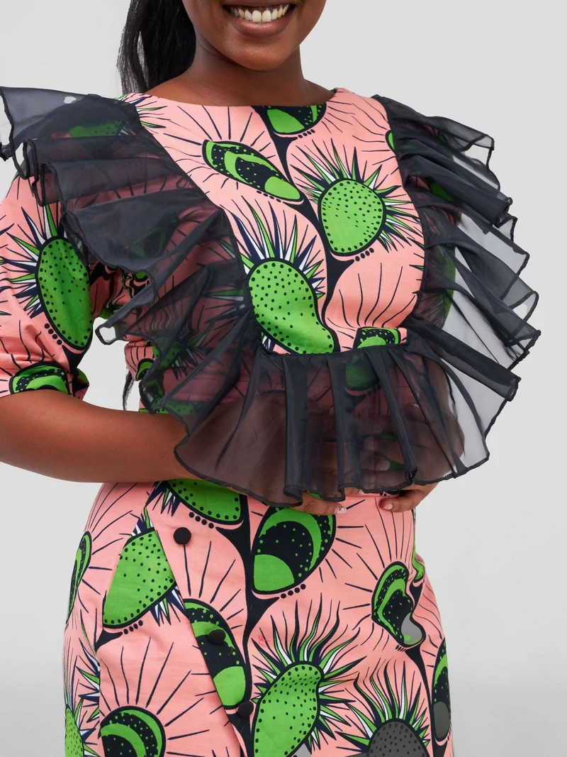 Nefpatra Africa Ade Set Skirt - Pink