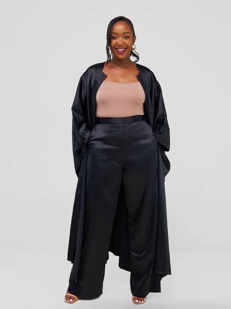 Nefpatra Africa Andy Kimono Set - Black